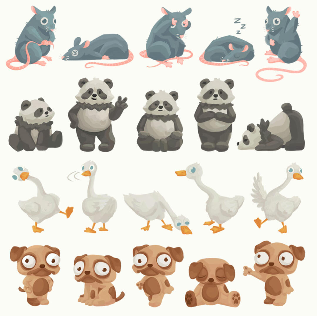 Wellness Character Poses